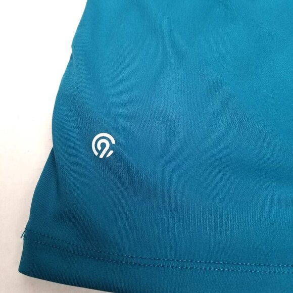 C9 Champion Tee M Teal Blue V-Neck Short Sleeve Athletic Athleisure - Picture 5 of 8